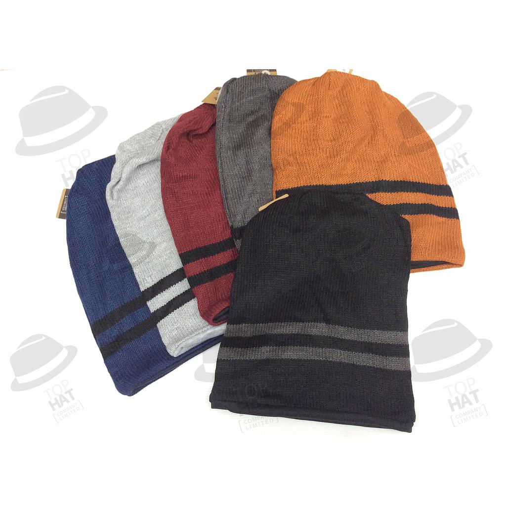 ไหมพรมแฟชั่น คาดดำ2เส้น สีดำ